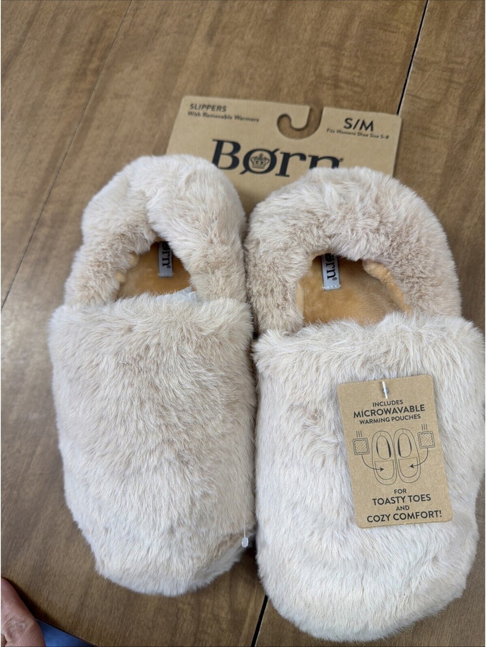Born Slippers Women's Size Small 5-8 With Removable Warmers